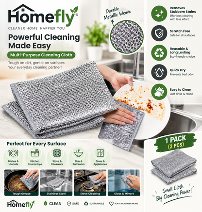 DIRTY COOKER? DESTROY TOUGH GREASE FAST! 💥 | Homefly Cleaning Cloth